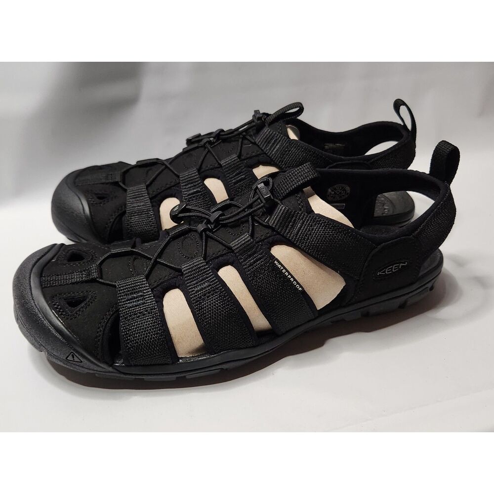 KEEN Clearwater CNX Men’s Sandals 10.5 Triple Black Waterproof